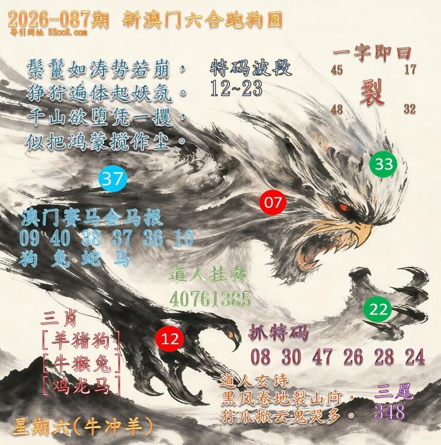 新澳门六合跑马图087期