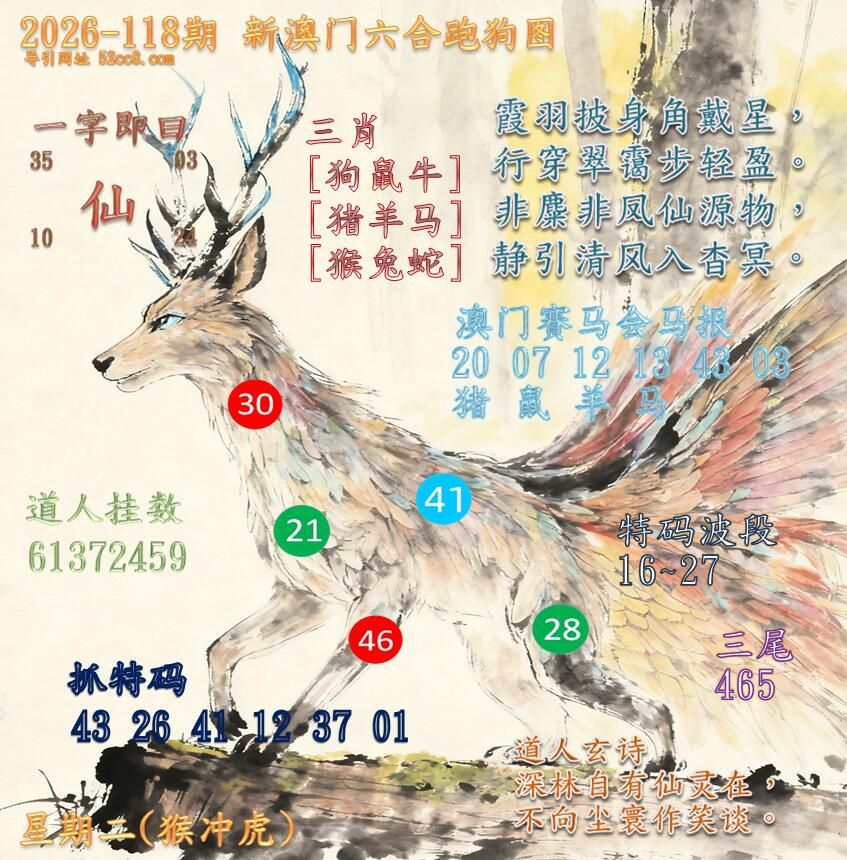 新澳门六合跑马图118期