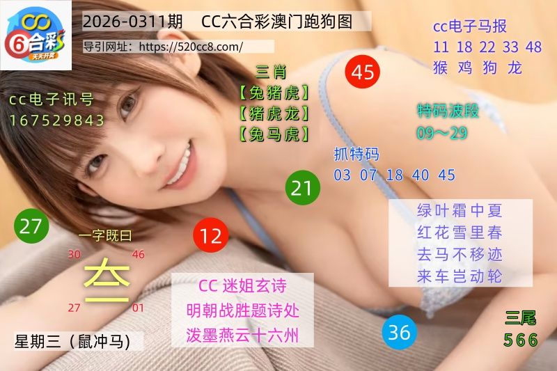 CC六合澳门跑马图0311期
